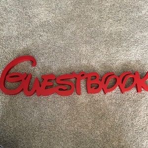 Disney Lettering Guestbook Sign Wedding